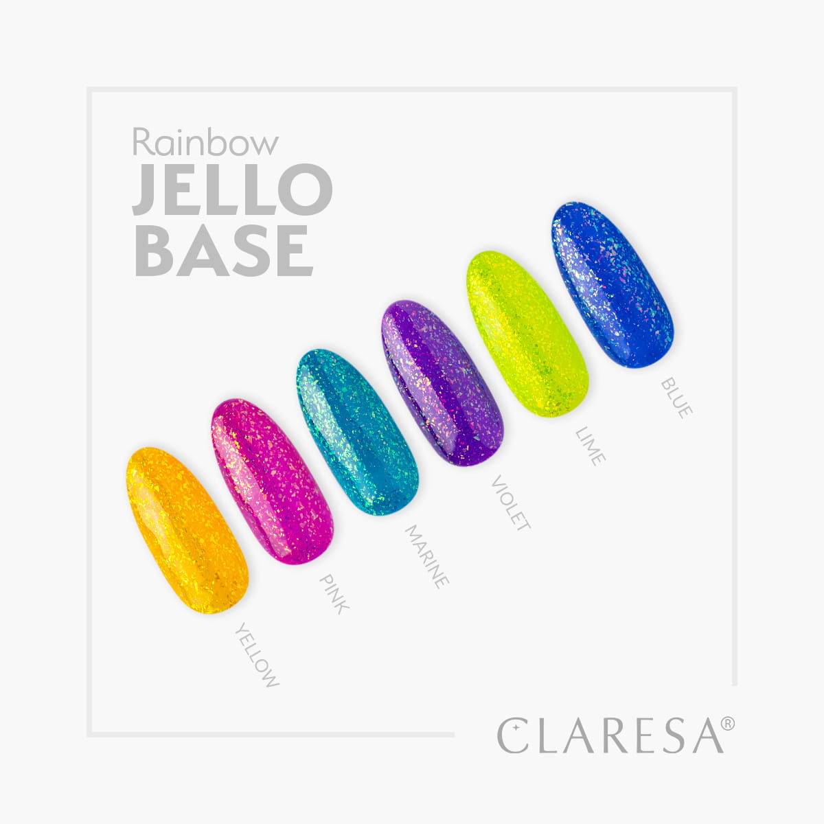CLARESA RAINBOW JELLO BASE - VIOLET 5g