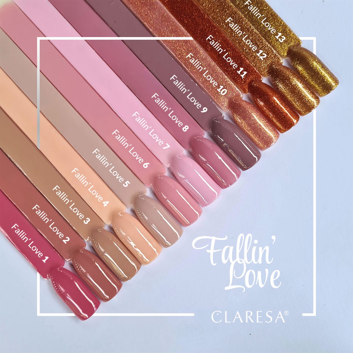 CLARESA Vernis semi permanent FALLIN LOVE 10 -5g