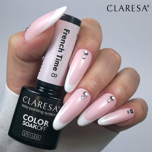 CLARESA Vernis semi permanent FRENCH TIME 8 5G