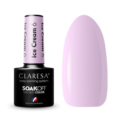 CLARESA Vernis semi permanent Ice cream 6