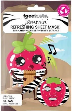 Face Facts Printed Sheet Masks - Jammin