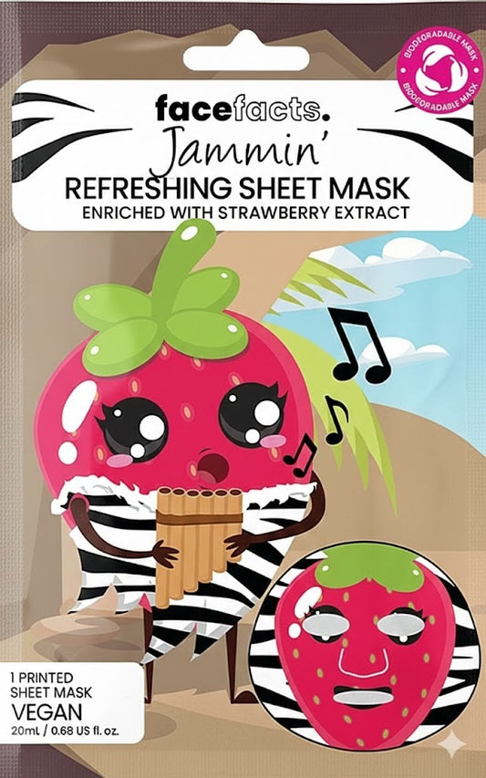 Face Facts Printed Sheet Masks - Jammin