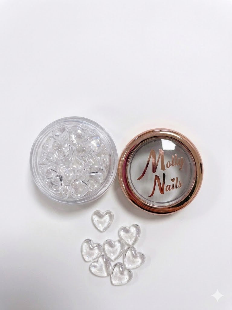Mollylac - Décoration pour ongles coeurs 3D, N°1