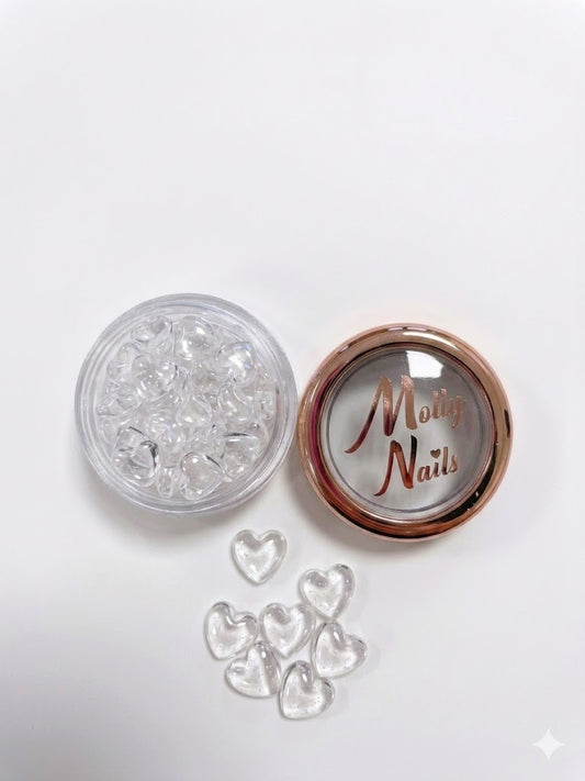 Mollylac - Décoration pour ongles coeurs 3D, N°1