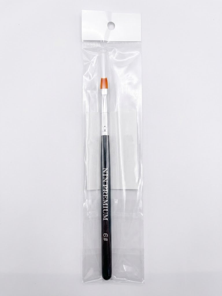 Pinceau gel noir irisé ovale NTN Premium, taille 6