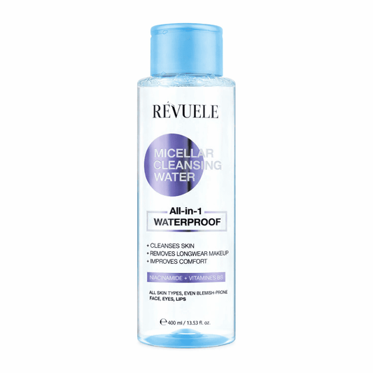 REVUELE MICELLAR CLEANSING WATER ALL-IN-1 WATERPROOF 400ML