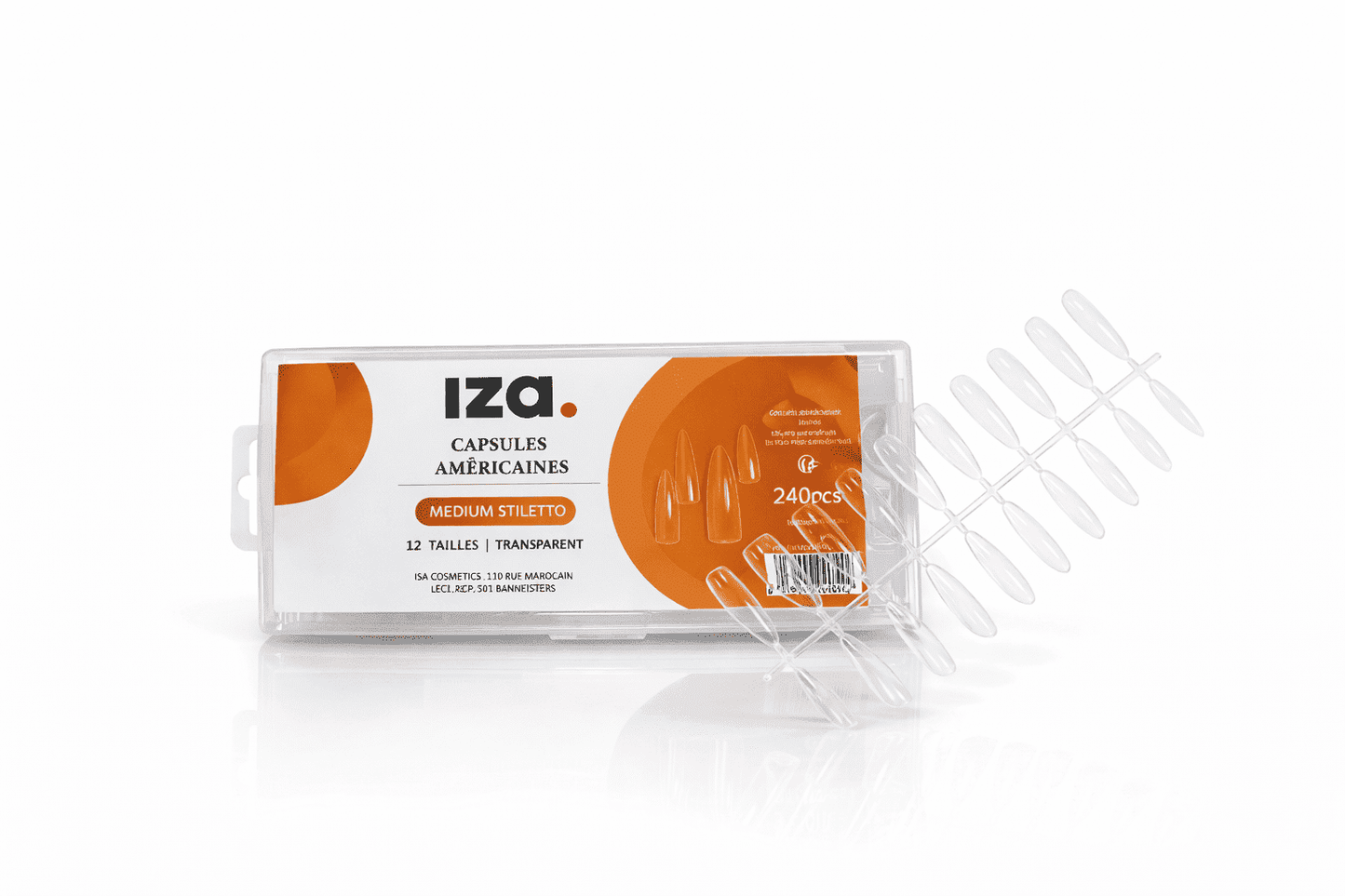 CAPSULES AMERICAINES 240 PCS MEDIUM STILETTO