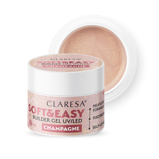CLARESA SOFT&EASY BUILDER GEL champagne 90G