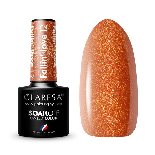 CLARESA Vernis semi permanent FALLIN LOVE 12 -5g