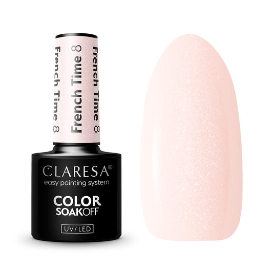 CLARESA Vernis semi permanent FRENCH TIME 8 5G