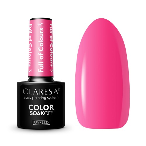 CLARESA Vernis semi permanent FULL OF COLOURS 3 5G