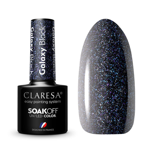 CLARESA Vernis semi permanent GALAXY BLACK 5g