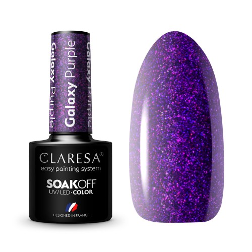 CLARESA Vernis semi permanent GALAXY PURPLE 5g
