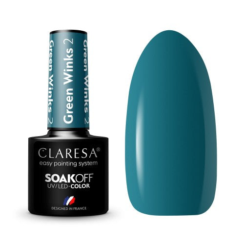 CLARESA Vernis semi permanent Green Winks 2