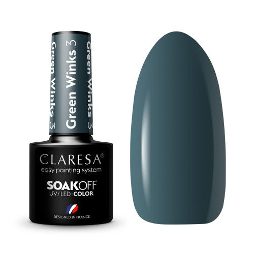 CLARESA Vernis semi permanent Green Winks 3