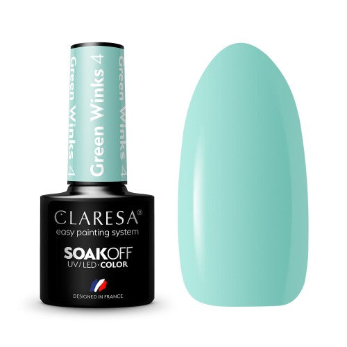 CLARESA Vernis semi permanent Green Winks 4