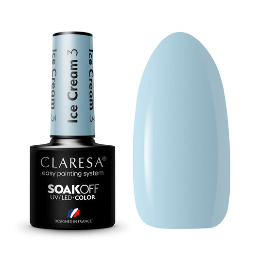 CLARESA Vernis semi permanent Ice cream 3