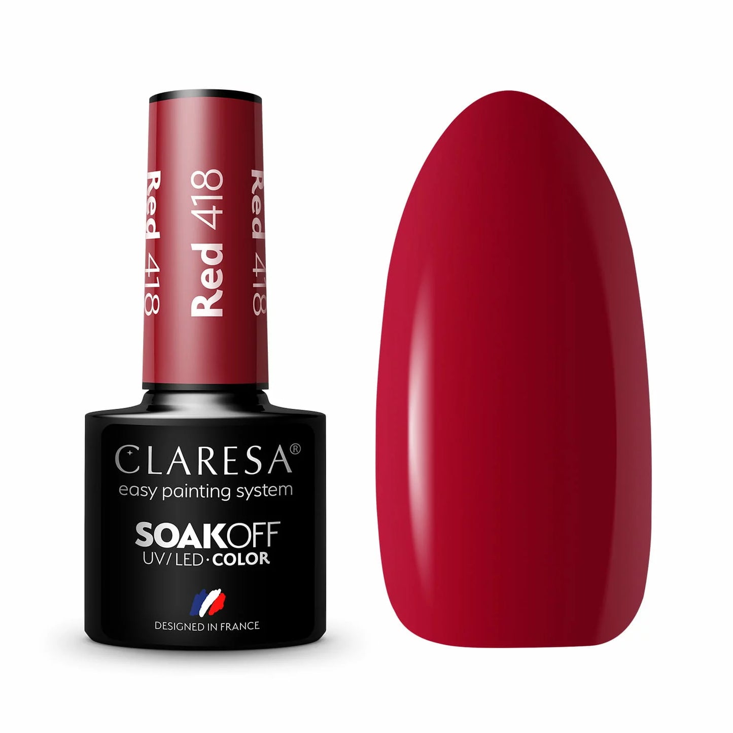 CLARESA Vernis semi permanent RED 418 -5g