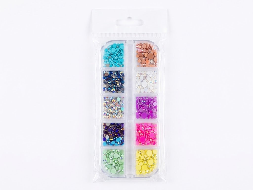 Décorations pour ongles Molly Nails, boîte de strass / pierres
