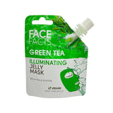 Face Facts Pouches Green Tea Jelly Mask - Illuminating