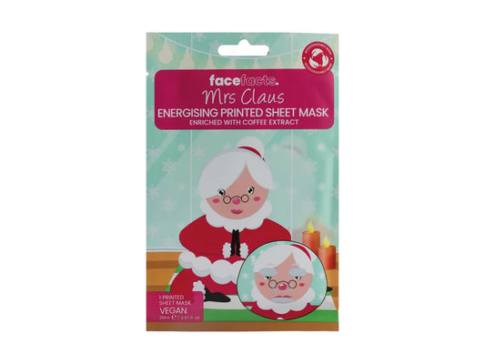 Face Facts XMAS Printed Sheet Mask -  Mrs Claus