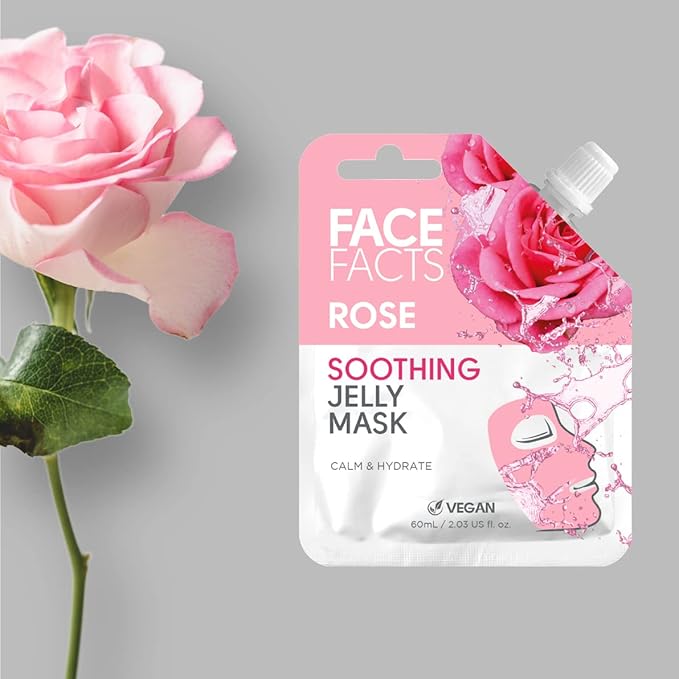 Masque facial relaxant - Rose Face Facts