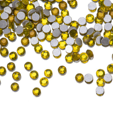 Mollylac - SS3 Strass à ongles en verre citrine env. 50 pcs