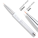 NC Pinceau pour décorations -0 avec cristaux / Pinceau Nail Art