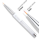 NC Pinceau pour décorations -1 avec cristaux / Pinceau Nail Art