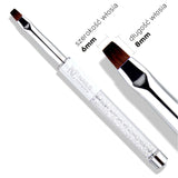 NC Pinceau pour gel n°6 avec cristaux