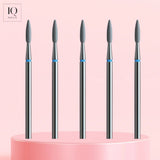 Pack 5 Fraises Diamant Grain Bleu - Extrémité arrondie 2.1 mm