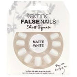 Technic False Nails Short Square - Matte White