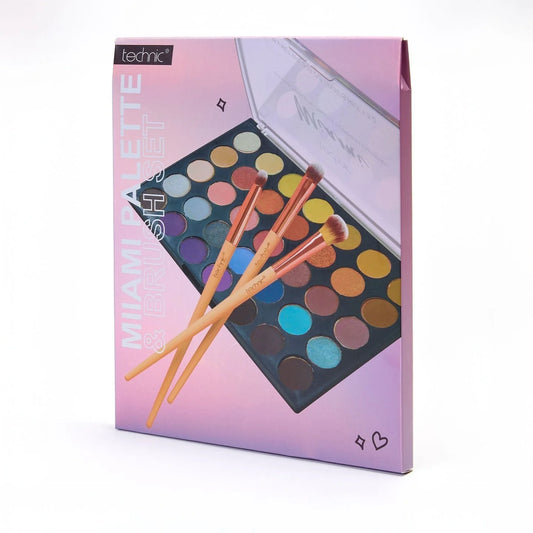 Technic - Miami Eyeshadow Palette & Brushes 25