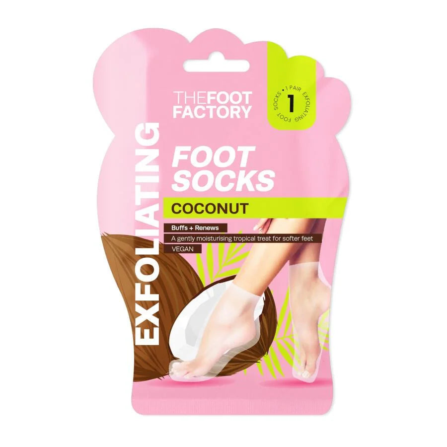 The Foot Factory Exfoliating Foot Mask - Coconut