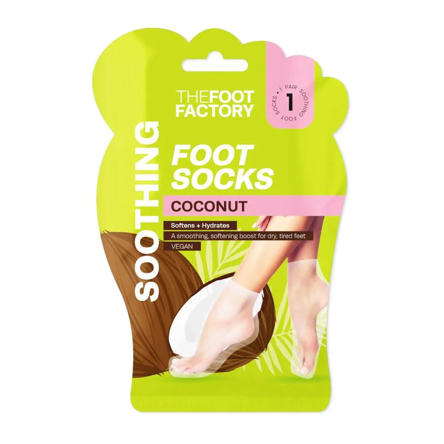 The Foot Factory Soothing Foot Mask - Coconut
