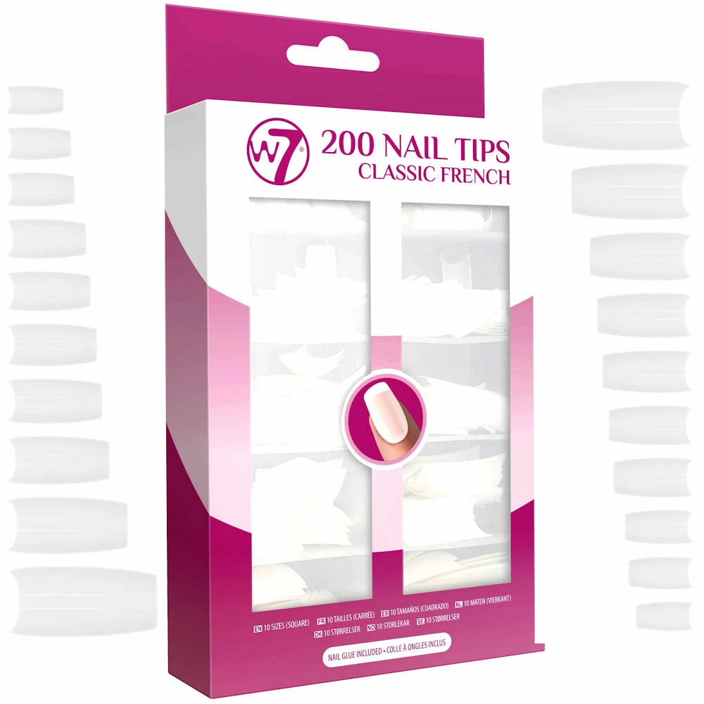 W7 200 Acrylic Tips - French