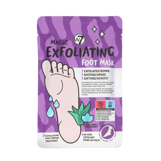 W7 Magic masque exfoliant pour les pieds Aloe Vera