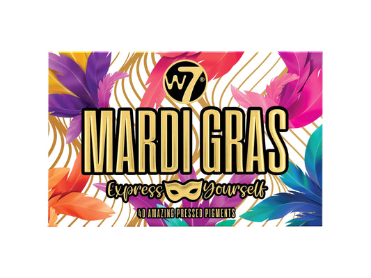 W7 Palette 40 Fards à Paupières MARDI GRAS