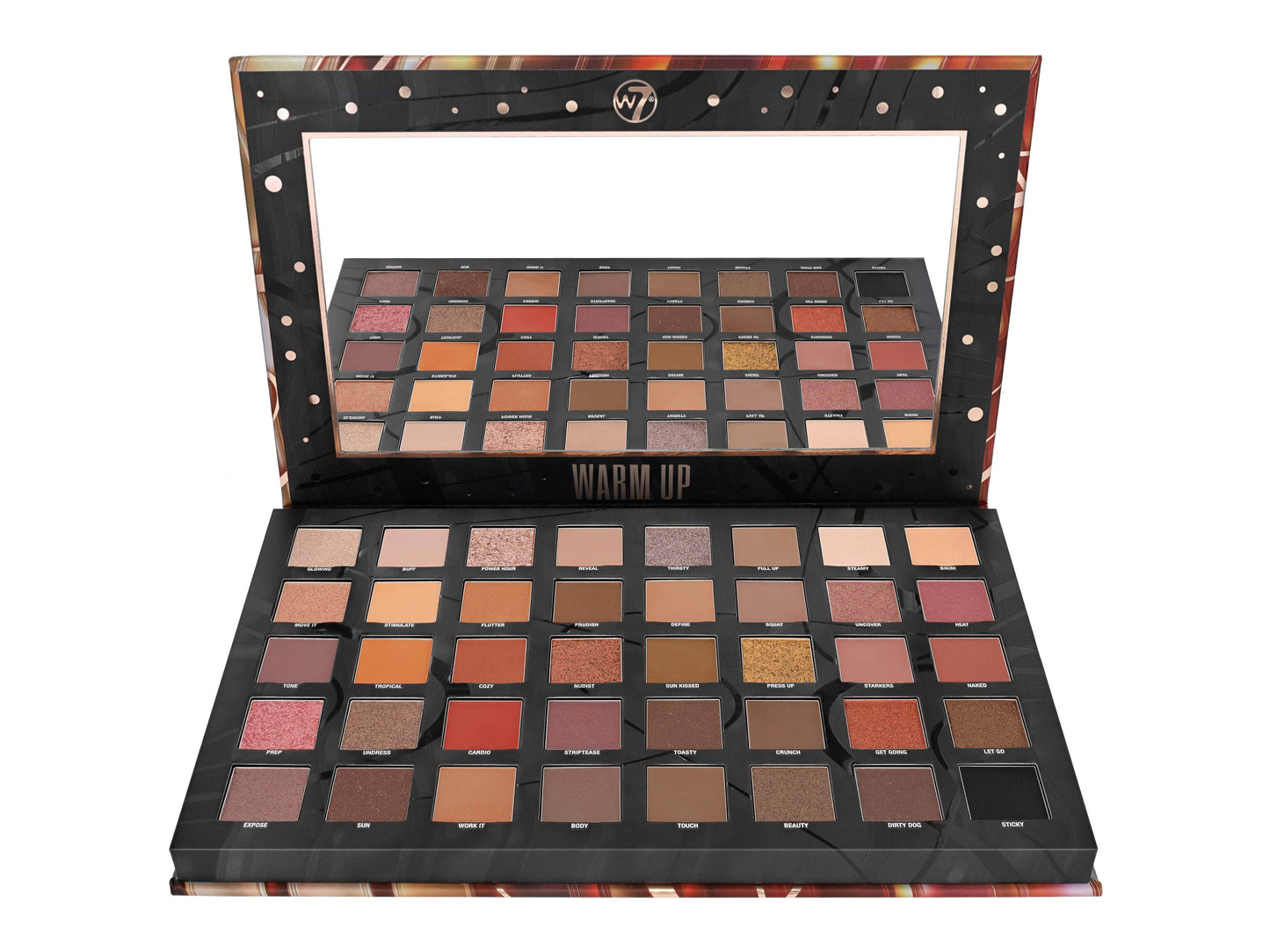 W7 Warm Up - 40 Fards à Paupières Pressed Pigments